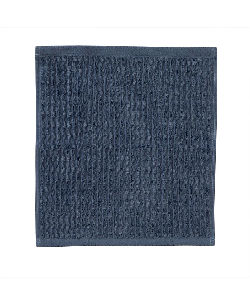 Skl Home Long Borough Turkish Cotton 4 Piece Washcloth Set, 12" x