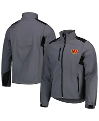 Men's Dunbrooke Charcoal Washington Commanders Softshell Fleece Full-Zip Jacket