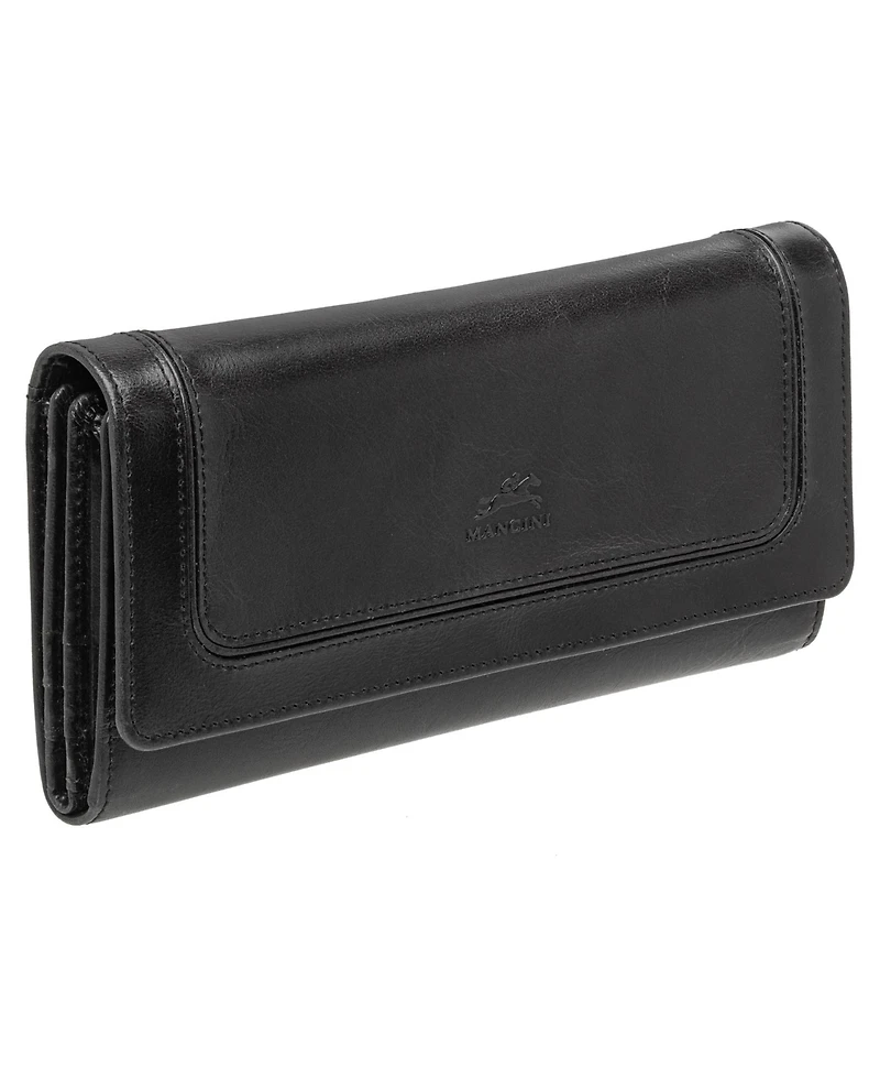 Mancini South Beach Rfid Secure Quadruple Fold Wallet