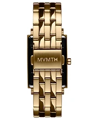 Mvmt Women's Signature Square Gold-tone Stainless Steel Bracelet Watch 24mm
