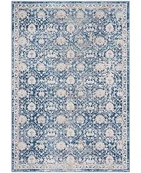 Safavieh Brentwood BNT896 Navy and Creme 5'3" x 7'6" Area Rug