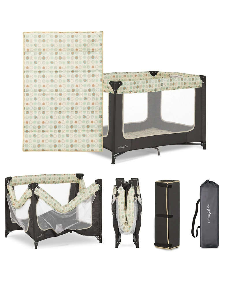 Dream On Me Baby Zodiak Portable Play Yard With Carry Bag And Shoulder Strap