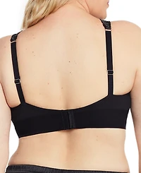 Glamorise Plus Full Figure Bramour Lexington Lace Plunge Wireless Bralette 7013