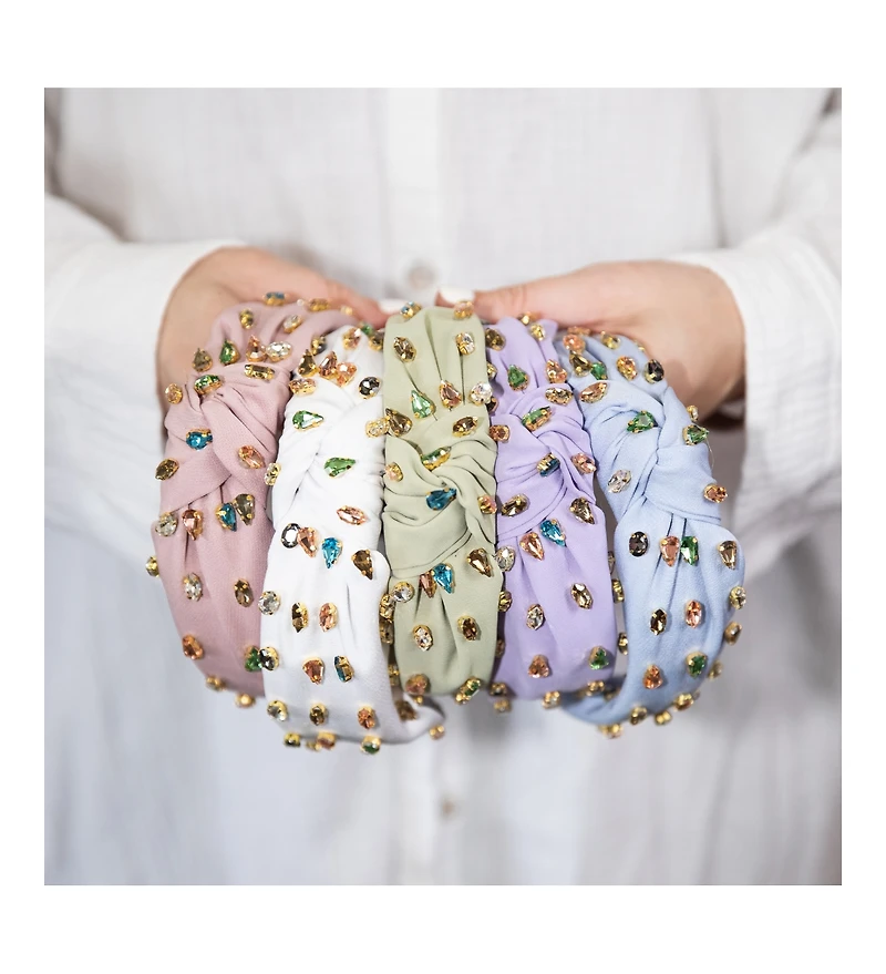 Women's Traditional Knot Headband - Purple Gem