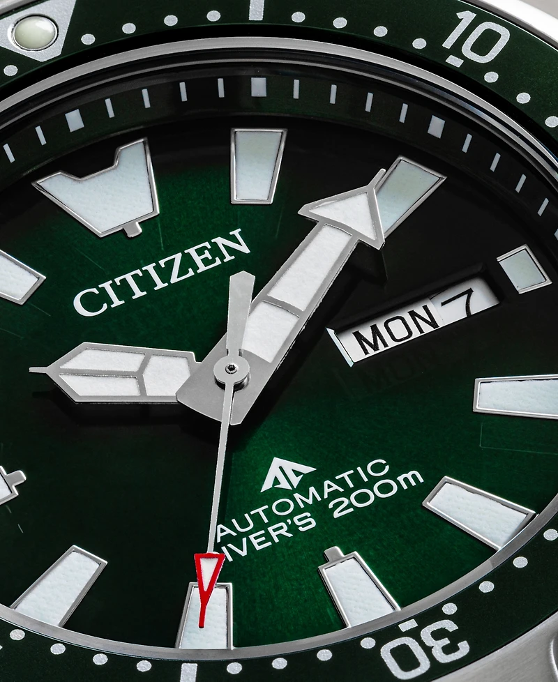 Citizen Men's Promaster Automatic Dive Silver-tone Stainless Steel Bracelet Watch, 44mm