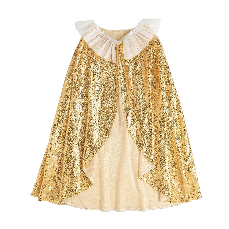 Sweet Wink Girls Gold Sequin Cape