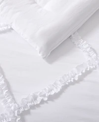 Laura Ashley Norah Solid Microfiber 2 Piece Comforter Set