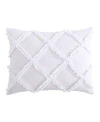 Laura Ashley Norah Solid Microfiber Piece Comforter Set