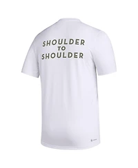 Men's adidas White Lafc Team Jersey Hook Aeroready T-shirt