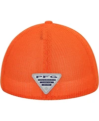Men's Columbia Orange Clemson Tigers Pfg Hooks Flex Hat