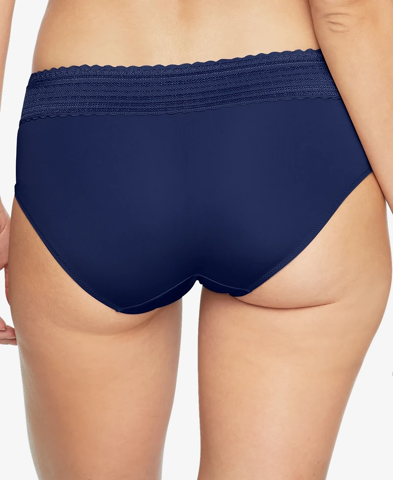 Warners No Pinching, Problems Dig-Free Comfort Waist with Lace Microfiber Hipster 5609J