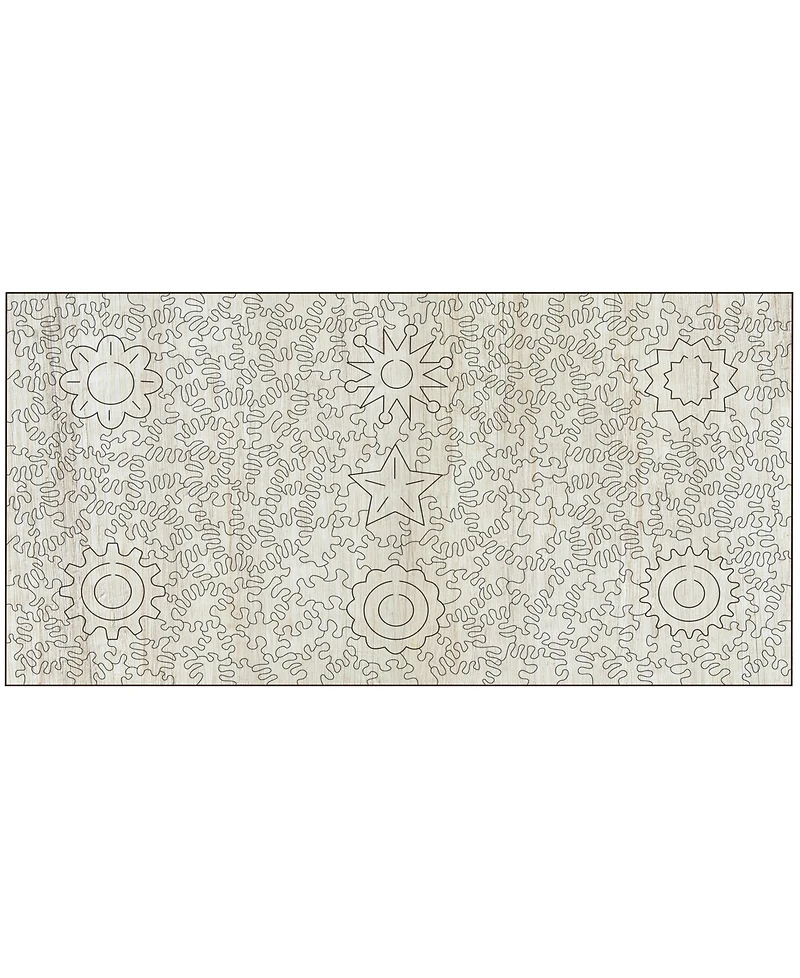 Wooden Jigsaw Puzzle Circles, 309 Pieces