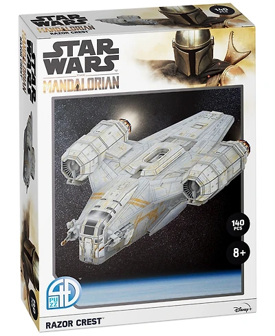 4D Cityscape Star Wars the Mandalorian Razor Crest Paper Model Kit, 140 Pieces