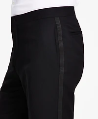 Alfani Men's Slim-Fit Stretch Black Tuxedo Pants, Created for Macy's