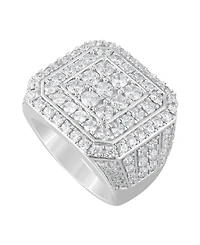 Men's Diamond Cluster Ring (5 ct. t.w.) 10k Yellow, White or Rose Gold