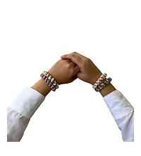 Hair Tie Set - Tan Spirals