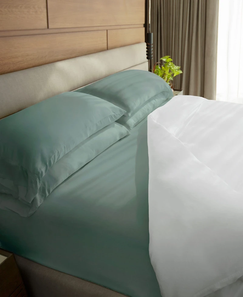 Cariloha Classic 4-Piece Twill Sheet Set | Tahitian Breeze | Cal King | Viscose Material |Extra soft, Cooling for Hot Sleepers, Corner Bands
