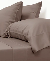 Cariloha Classic 4-Piece Twill Sheet Set | Beach Linen | King | Viscose Material |Extra soft, Cooling for Hot Sleepers, Corner Bands