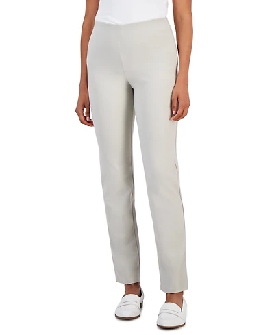 Jm Collection Petite Pull-On Ponte-Knit Pants, Created for Macy's