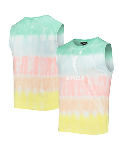 The Wild Collective Mint, Coral Wnba Logowoman Pride Tie-Dye Muscle Tank Top