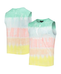 The Wild Collective Mint, Coral Wnba Logowoman Pride Tie-Dye Muscle Tank Top