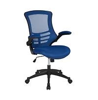 Emma+Oliver Mid-Back Mesh Swivel Ergonomic Task Office Chair With Flip-Up Arms