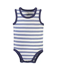 Touched by Nature Baby Boys Five-Piece Organic Cotton Sleeveless Onesies