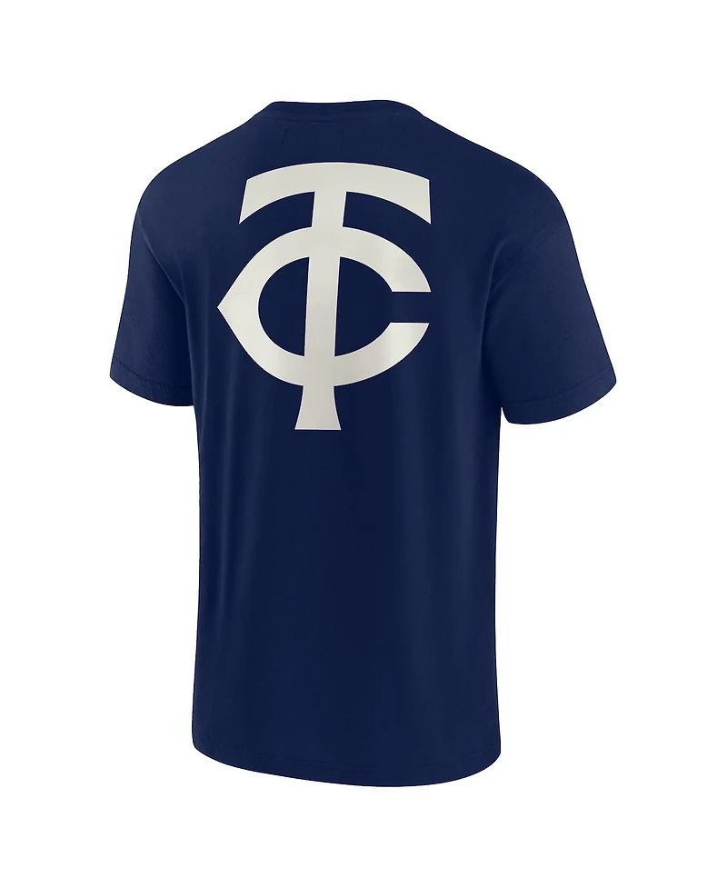 Men's and Women's Fanatics Signature Navy Minnesota Twins Super Soft Short Sleeve T-shirt