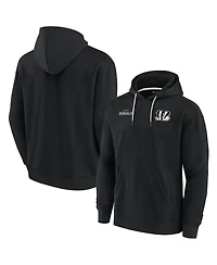 Men's and Women's Fanatics Signature Black Cincinnati Bengals Super Soft Fleece Pullover Hoodie