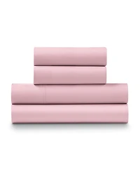 Ella Jayne Percale Cool and Crisp 300 Thread Count 100% Cotton 4-Pc. Sheet Set