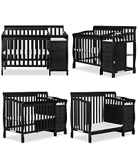 Dream On Me Baby Jayden 4-in-1 Mini Convertible Crib And Changer, Natural