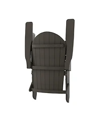 WestinTrends 7-Piece Outdoor Folding Adirondack Chair Conversation Set
