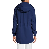 Lands' End Women's Tall Waterproof Hooded Packable Raincoat