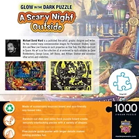 MasterPieces Glow in the Dark - A Scary Night Outside 1000 Piece Puzzle