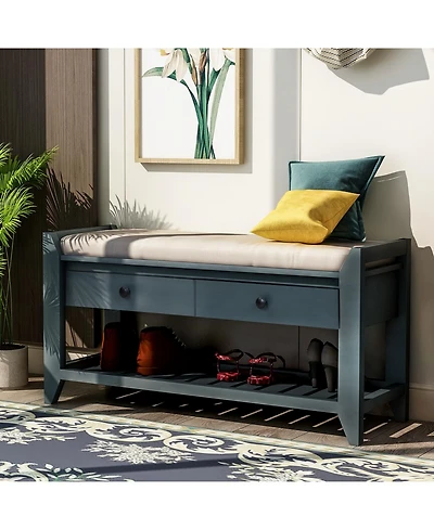 Streamdale Multipurpose Entryway Bench with Seat and Drawers