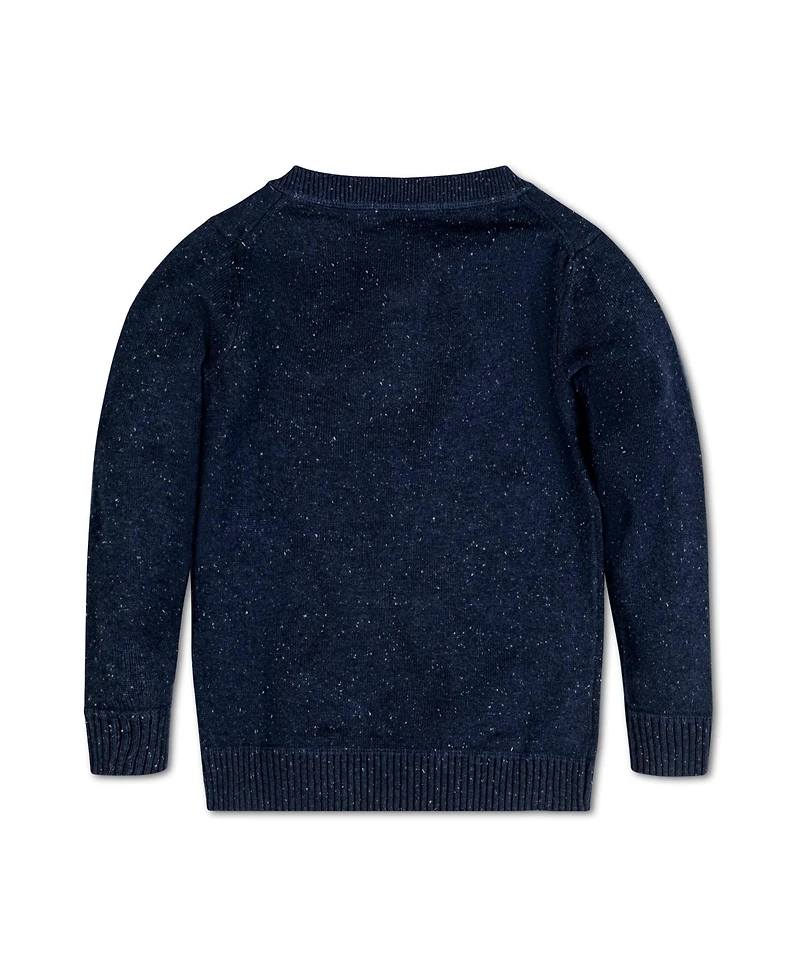 Hope & Henry Baby Boys Long Sleeve Zip Henley Pullover Sweater