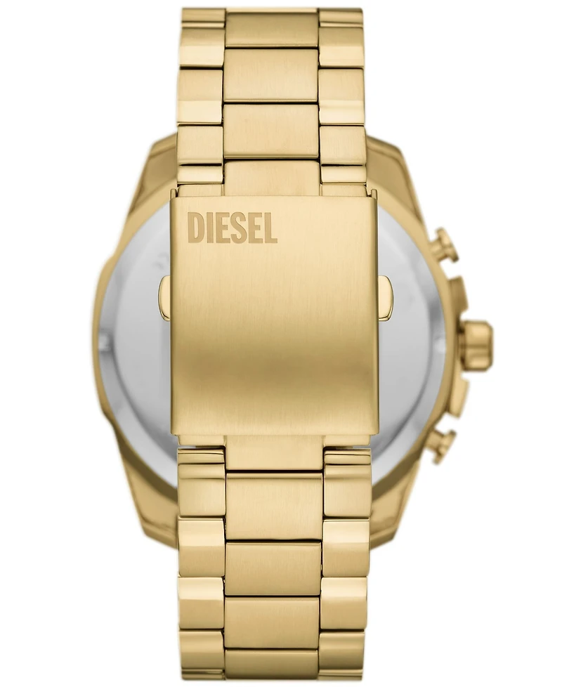 Diesel Men's Mega Chief Quartz Chronograph Gold-Tone Stainless Steel Watch 51mm