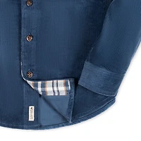 Hope & Henry Boys Long Sleeve Corduroy Flap Pocket Button Down Shirt
