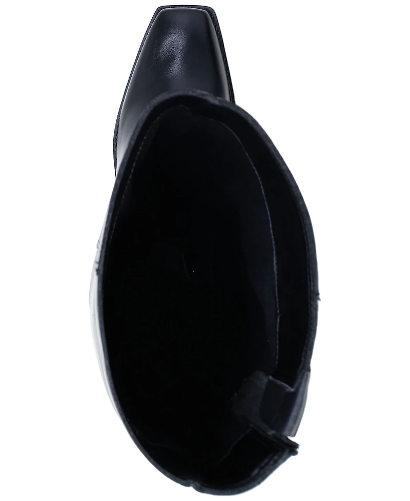 Vince Camuto Womens's Sangeti Snip-Toe Block-Heel Extra Wide-Calf Knee-High Boots