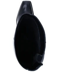 Vince Camuto Womens's Sangeti Snip-Toe Block-Heel Extra Wide-Calf Knee-High Boots