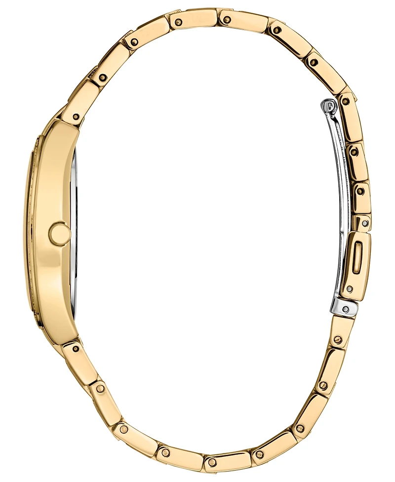 Citizen Eco-Drive Women's Crystal Gold-Tone Stainless Steel Bracelet Watch 28mm, Created for Macy's