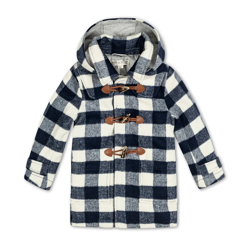 Hope & Henry Boys Toggle Duffle Coat with Detachable Hood