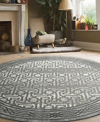 Closeout! Km Home Davide 1231 7'10" x 7'10" Round Area Rug