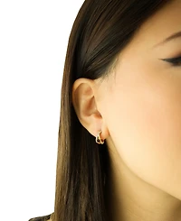Audrey by Aurate Diamond Crossover Small Hoop Earrings (1/10 ct. t.w.) in Gold Vermeil, Created for Macy's