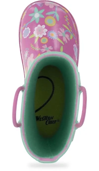 Western Chief Big Girls Kids|Toddler Flutter Rain Boot