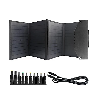 Portable Solar Panel, 40W Charge Capacity, Durable, Foldable and Easy to Carry