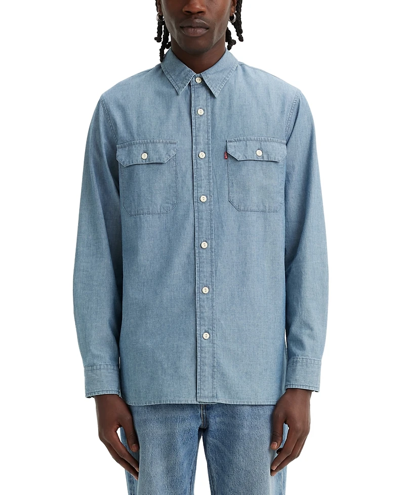 Levi's Men's Worker Relaxed-Fit Button-Down Chambray Shirt