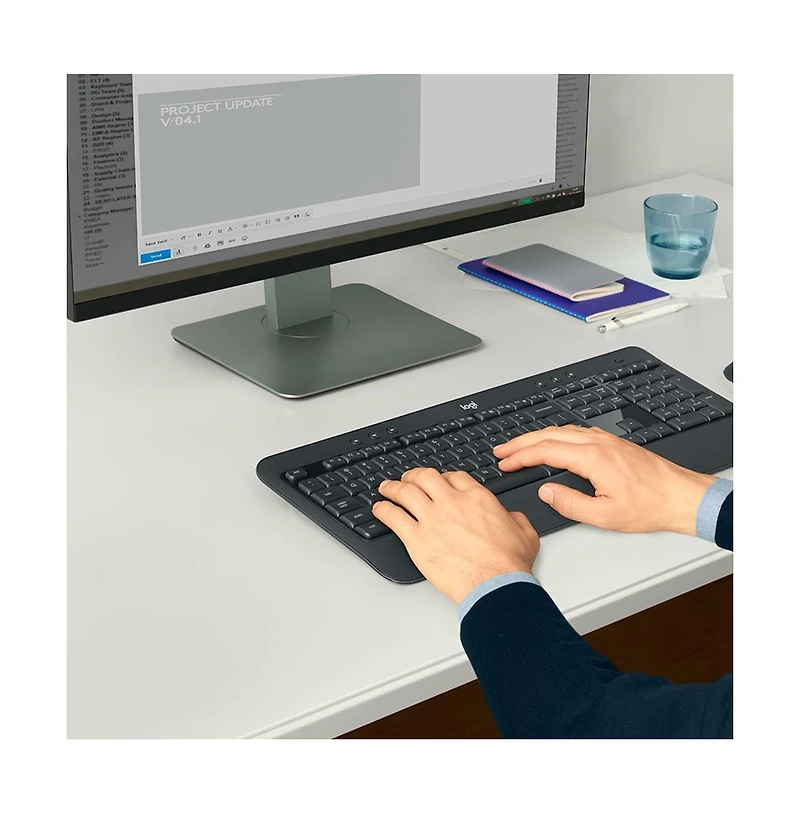 Logitech MK540 Wireless Combo With Keyboard And Mouse - Black