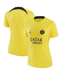 Women's Jordan Yellow Paris Saint-Germain 2023 Pre-Match Raglan Performance Jersey