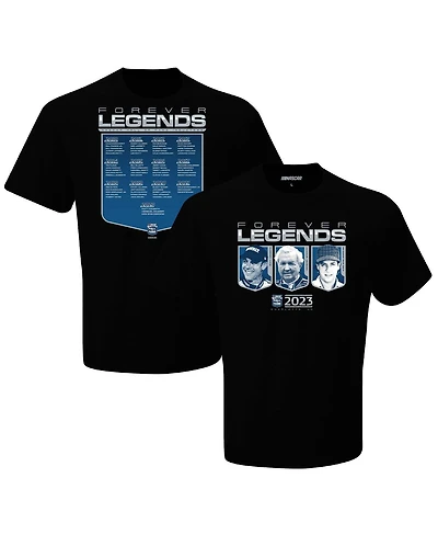 Men's Checkered Flag Sports Black Nascar Hall of Fame Class 2023 Inductee T-shirt